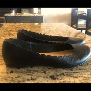 “Lauren Conrad” flat slip-on black women’s dress shoes size 10-worn once